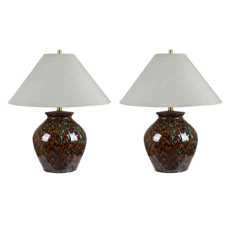 Cyrus Multi/Gold Table Lamp (Set of 2) - Ornate Home