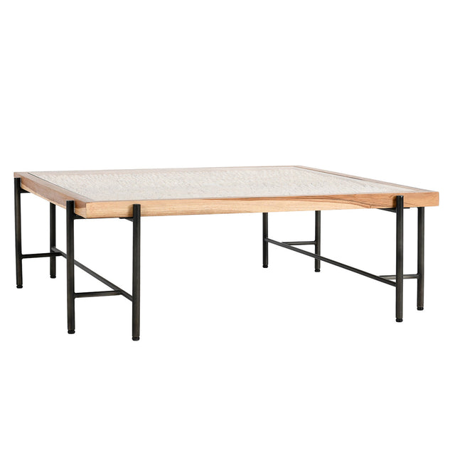 Cyrus Natural/Black Coffee Table - Ornate Home