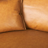 D'Arcy Tan Leather Left Chaise Sectional - Ornate Home