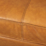 D'Arcy Tan Leather Left Chaise Sectional - Ornate Home