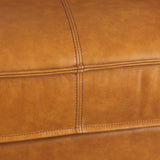 D'Arcy Tan Leather Loveseat - Ornate Home