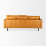 D'Arcy Tan Leather Sofa - Ornate Home