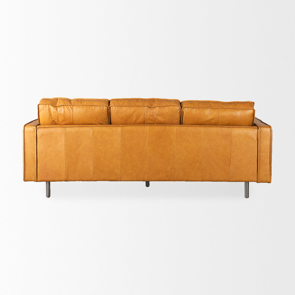 D'Arcy Tan Leather Sofa - Ornate Home