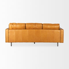 D'Arcy Tan Leather Sofa - Ornate Home
