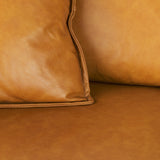 D'Arcy Tan Leather Sofa - Ornate Home