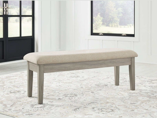 Parellen Gray Dining Bench w/ Storage - Ornate Home