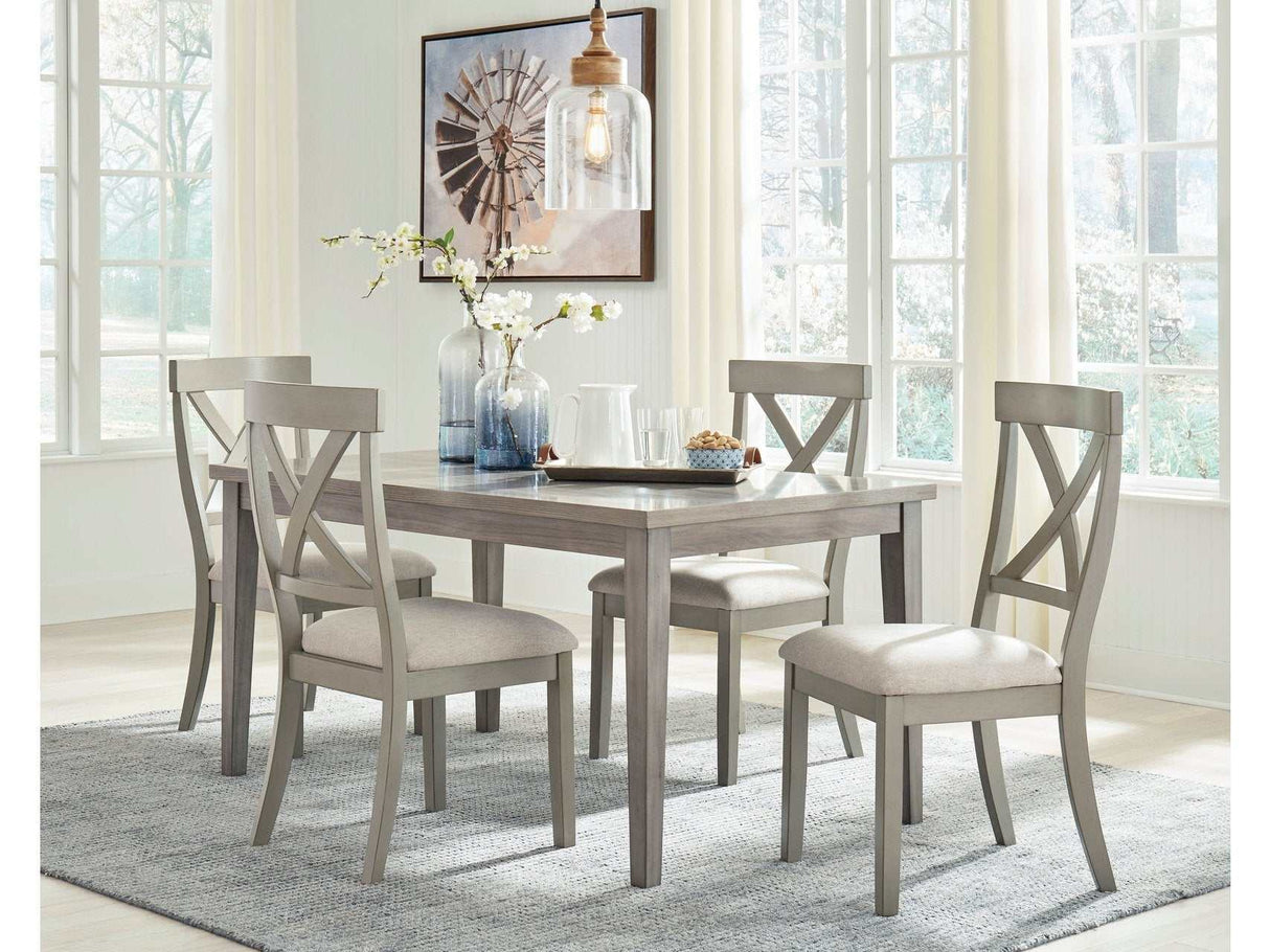 Parellen Gray Dining Room Set / 5pc - Ornate Home