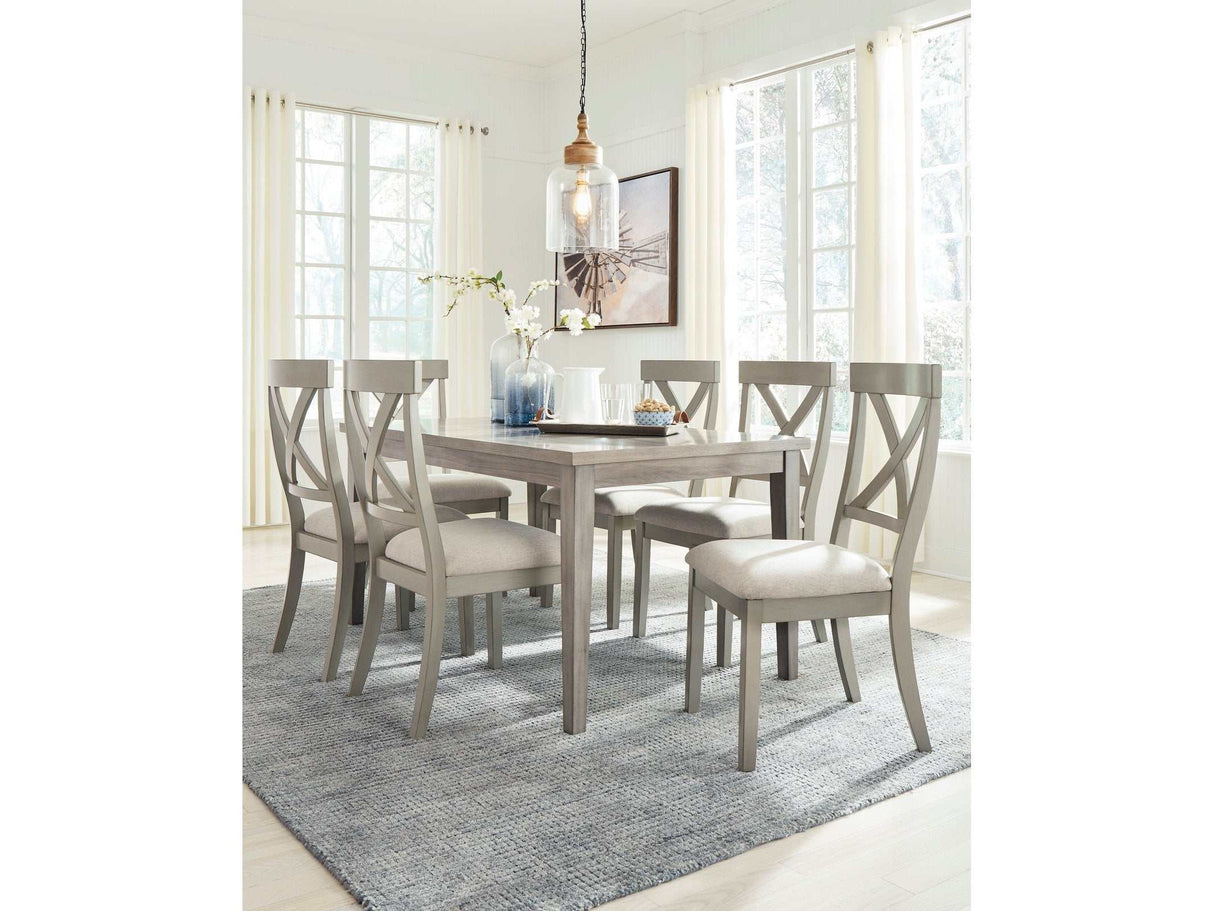 Parellen Gray Dining Room Set / 7pc - Ornate Home