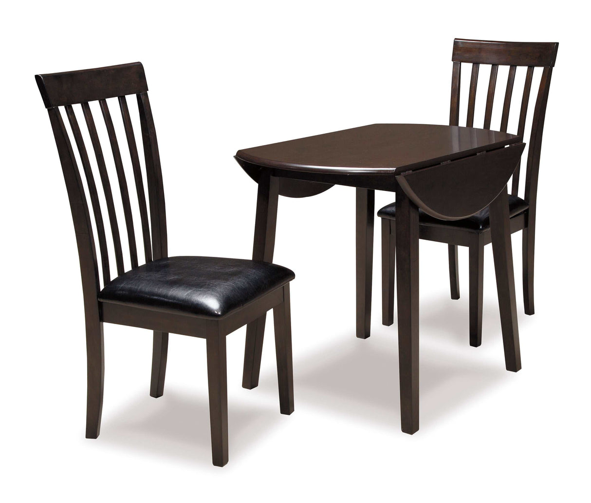 Hammis Dark Brown Dining Room Set / 3pc - Ornate Home