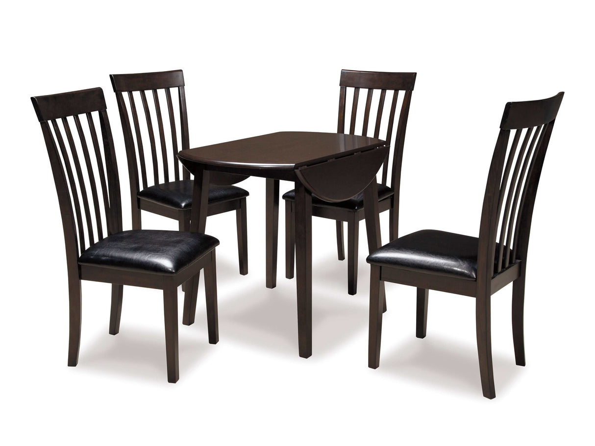 Hammis Dark Brown Dining Room Set / 5pc - Ornate Home