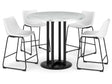 Centiar White & Black Counter Height Dining Room Set / 5pc - Ornate Home