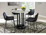 Centiar White & Black Counter Height Dining Room Set / 5pc - Ornate Home