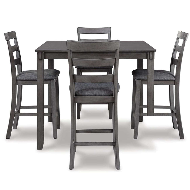 Bridson Gray Counter Height Dining Room Set (Set of 5)