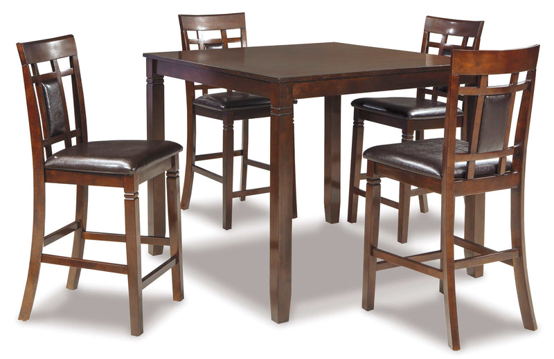 Bennox Brown Counter Height Dining Room Set (Set of 5)