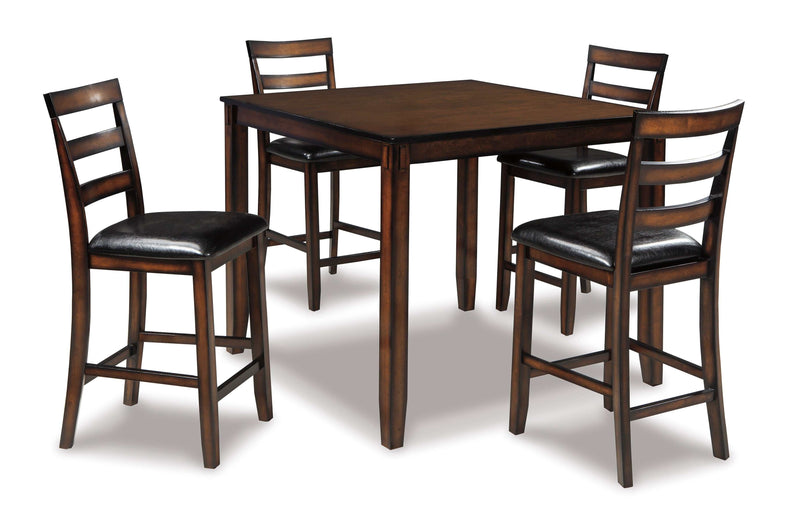 Coviar Brown Counter Height Dining Room Set (Set of 5) - Ornate Home