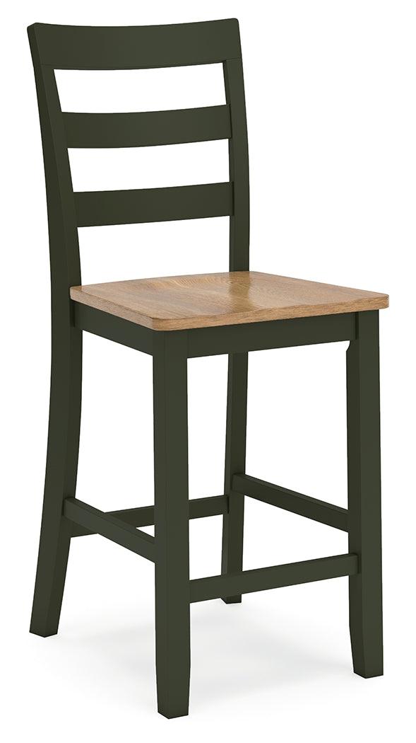 Gesthaven Natural/Green Counter Height Barstool - Ornate Home