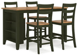 Gesthaven Counter Height Dining Table and 4 Barstools - Ornate Home