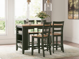 Gesthaven Counter Height Dining Table and 4 Barstools - Ornate Home