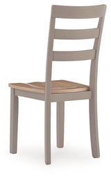 Harperfeld Natural/Gray Dining Table and 2 Side Chair