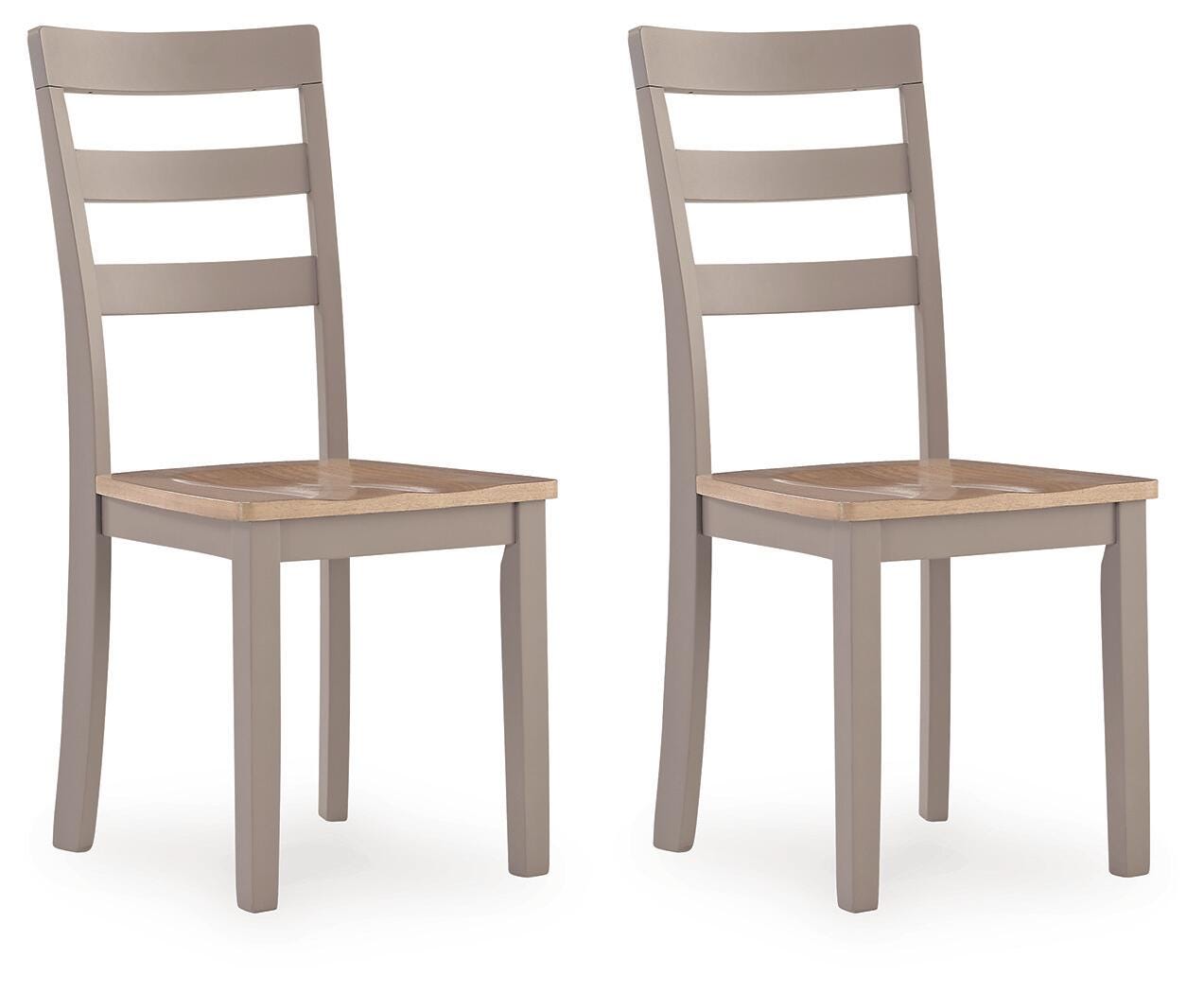Harperfeld Natural/Gray Dining Room Side Chair (Set of 2)