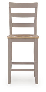 Harperfeld Natural/Gray Barstool (Set of 2)