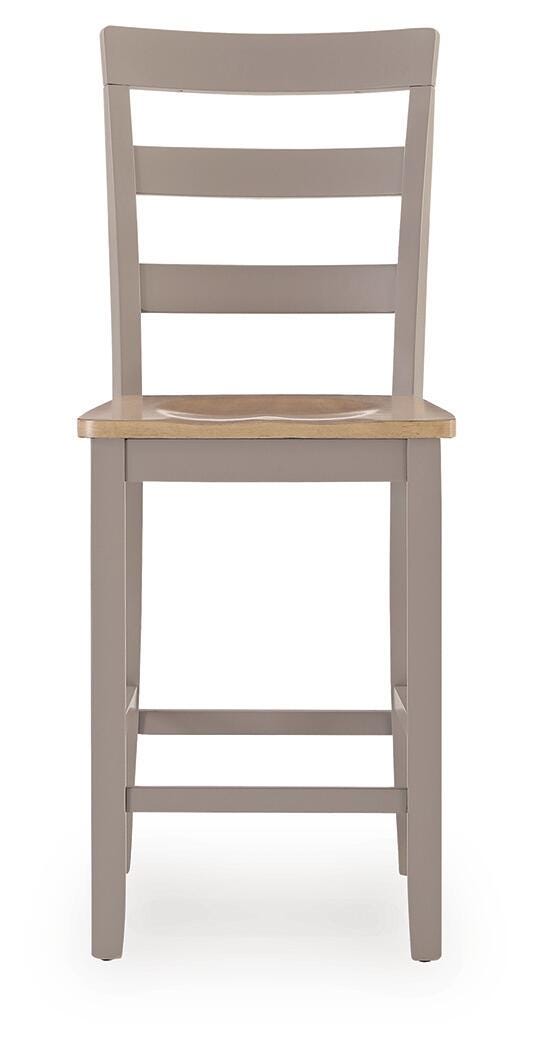 Harperfeld Natural/Gray Dining Table and 4 Barstools (Online Special Price)