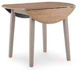 Harperfeld Natural/Gray Dining Table and 2 Side Chair
