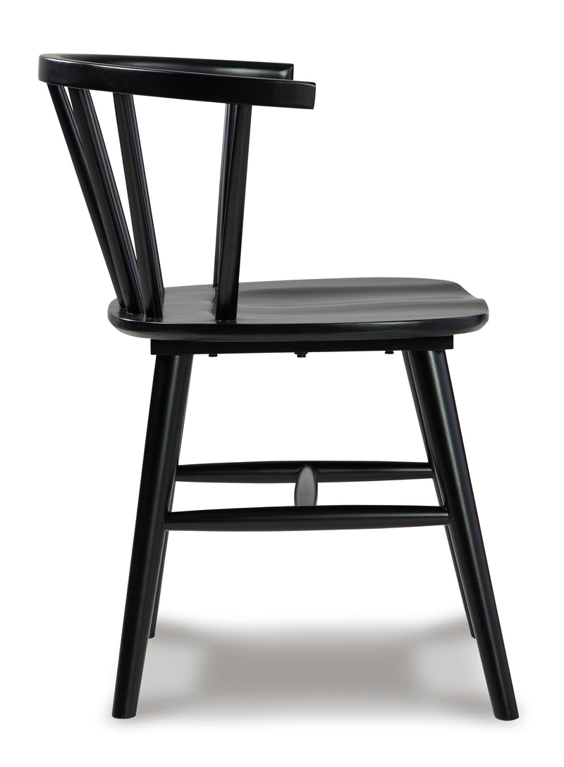 Otaska Black Dining Chair (Set of 2) - Ornate Home