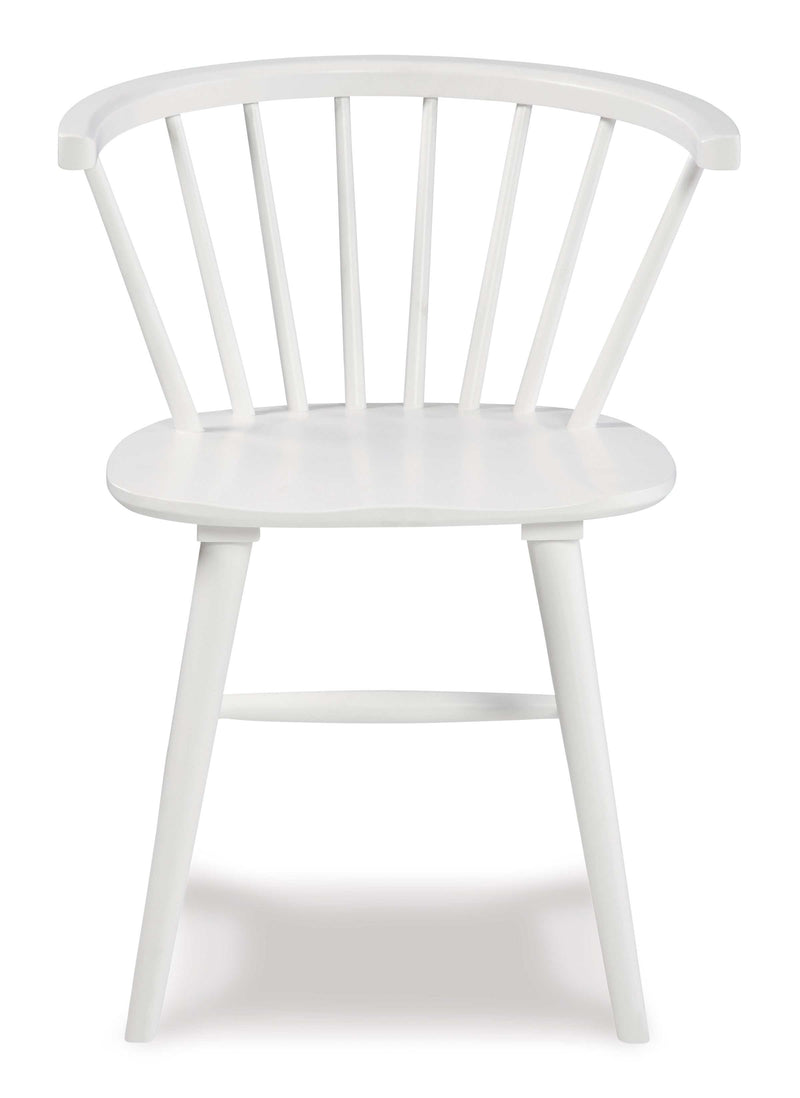 Grannen White Dining Chair (Set of 2) - Ornate Home