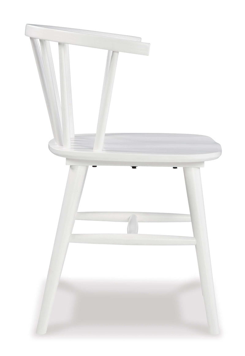 Grannen White Dining Chair (Set of 2) - Ornate Home