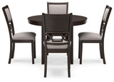 Langwest Brown Dining Table and 4 Chairs (Set of 5) - Ornate Home