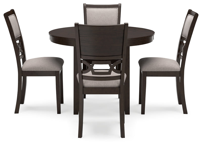 Langwest Brown Dining Table and 4 Chairs (Set of 5) - Ornate Home