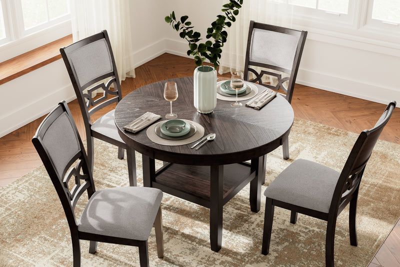Langwest Brown Dining Table and 4 Chairs (Set of 5) - Ornate Home