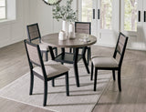 Corloda Black/Gray Dining Table and 4 Chairs (Set of 5) - Ornate Home