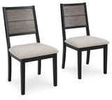 Corloda Black/Gray Dining Table and 4 Chairs (Set of 5) - Ornate Home