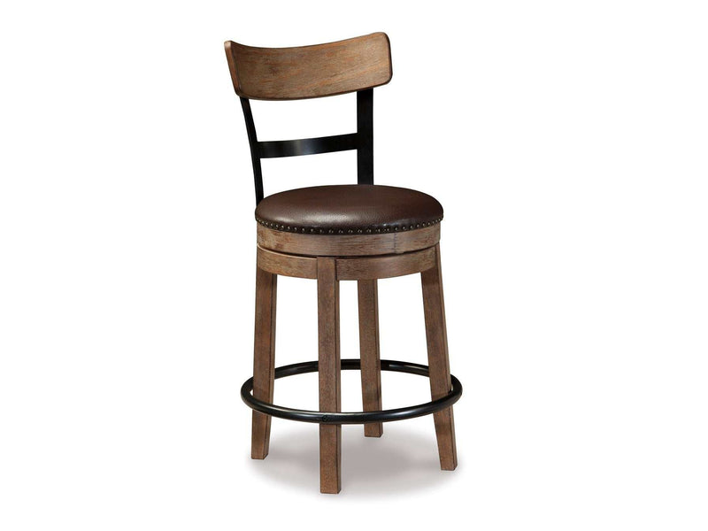 Pinnadel Light Brown Counter Height Bar Chair - Ornate Home