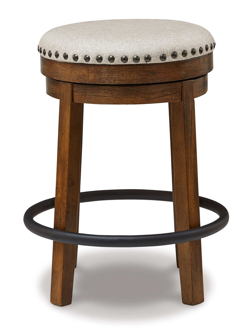 Valebeck Brown & Black Counter Height Stool - Ornate Home