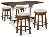 Valebeck Multi Counter Height Table and 4 Stools - Ornate Home