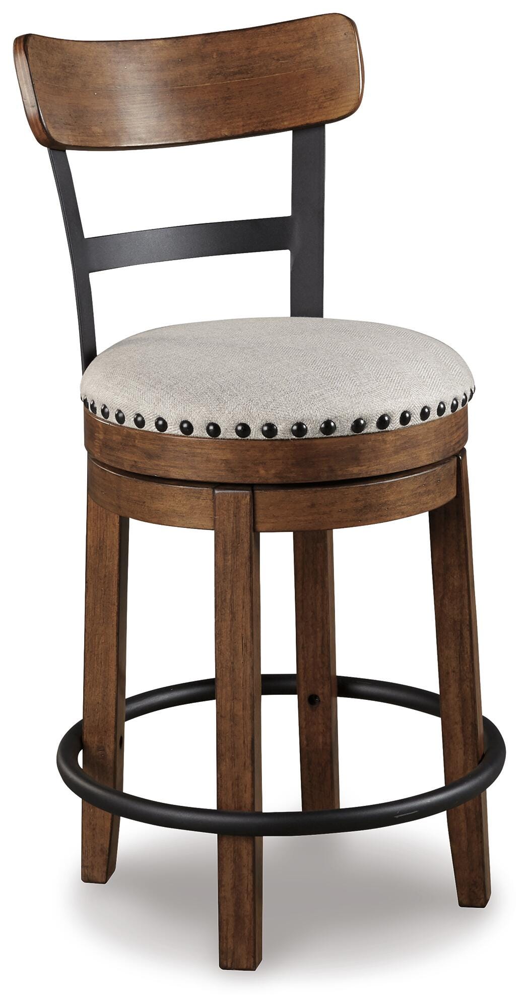 Valebeck White Counter Height Dining Table and 6 Barstools (Online Special Price)