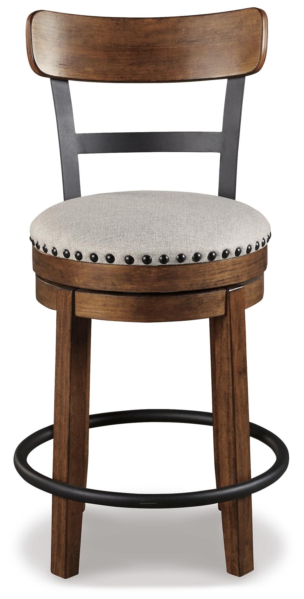 Valebeck White Counter Height Dining Table and 6 Barstools (Online Special Price)