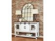 Valebeck White & Brown Dining Server/Sideboard - Ornate Home