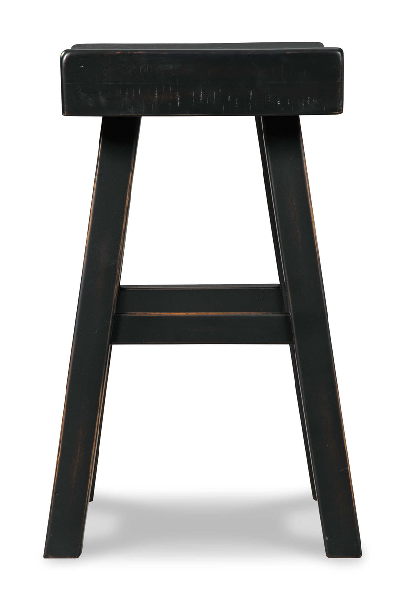 Glosco Black Counter Height Bar Stool (Set of 2) - Ornate Home