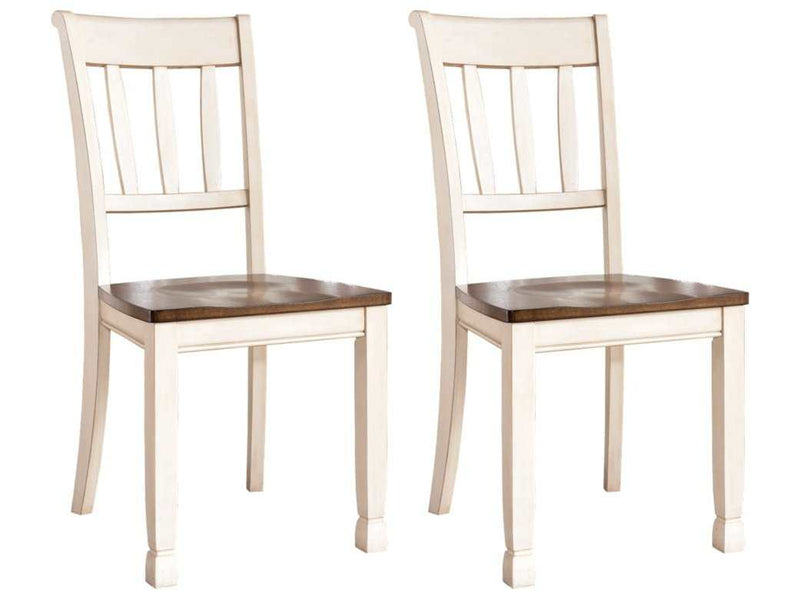 Whitesburg Brown & Cottage White Dining Chair (Set of 2) - Ornate Home