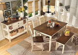 Whitesburg Brown/Cottage White Rectangular Dining Table - Ornate Home