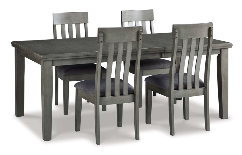 Hallanden Gray Dining Room Set / 5pc - Ornate Home