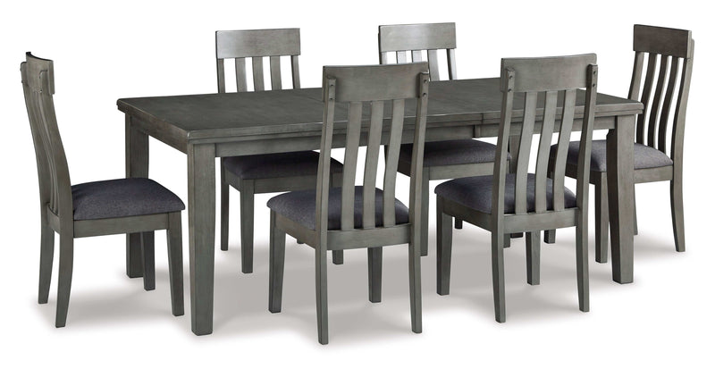 Hallanden Gray Dining Room Set / 7pc - Ornate Home