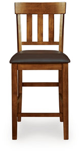 Ralene Medium Brown Counter Hight Dining Table and 6 Barstools (Online Special Price)