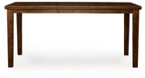Ralene Medium Brown Counter Hight Dining Table and 6 Barstools (Online Special Price)