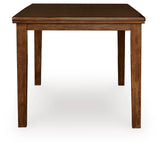 Ralene Medium Brown Counter Hight Dining Table and 6 Barstools (Online Special Price)