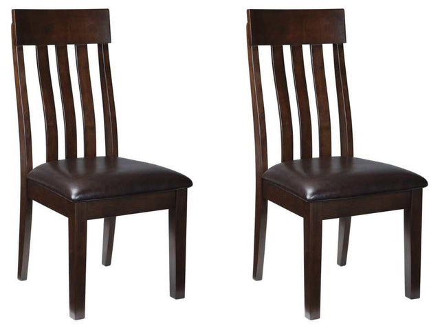 Haddigan Dark Brown Dining Chair (Set of 2) - Ornate Home